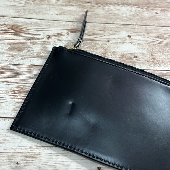 Cole Haan Mini Bag Wallet Coin Purse Make-Up Bag Black Glossy finish - Picture 4 of 5